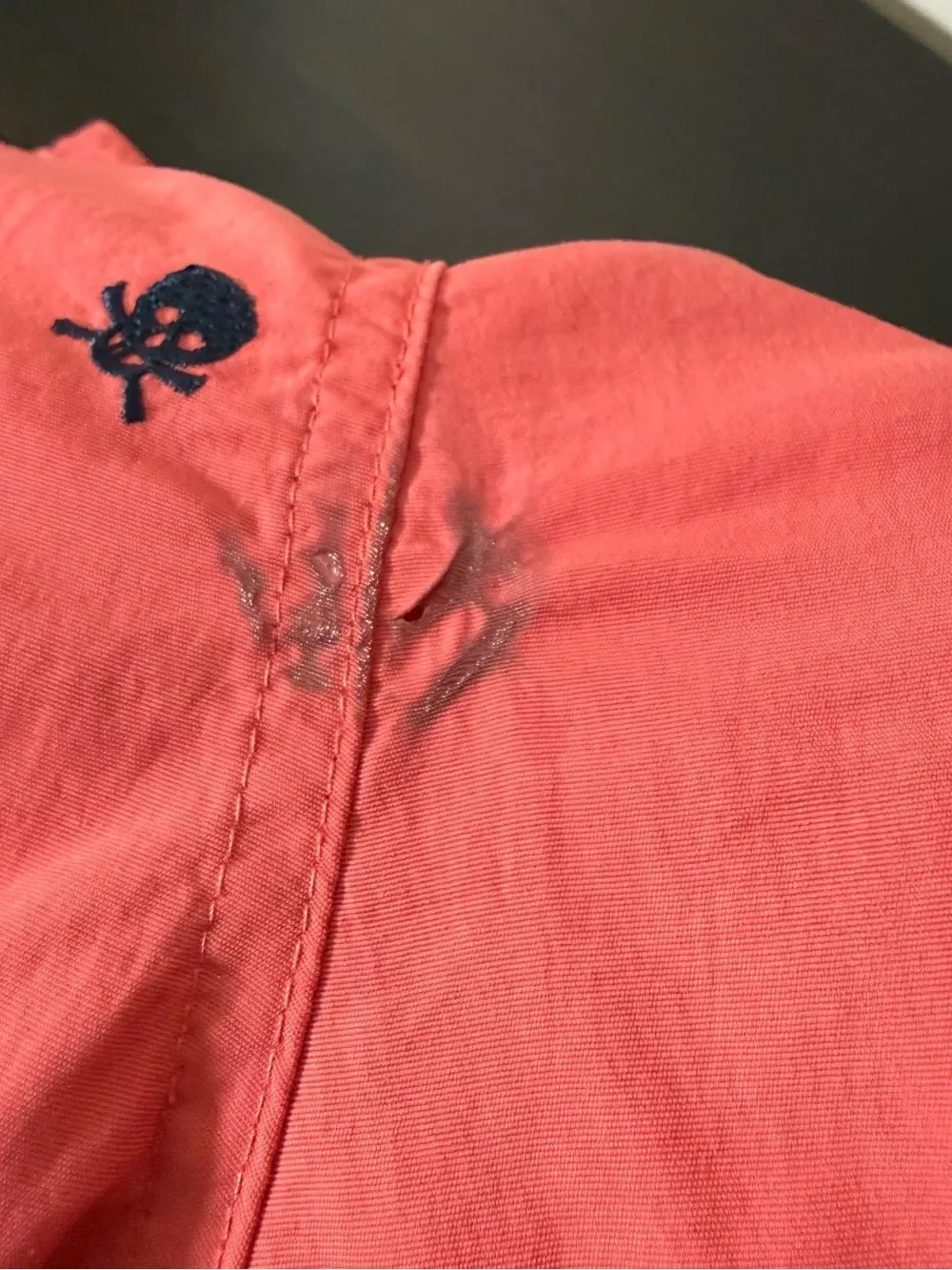 John Varvatos Swim Trunks Mens Sz 31 Pink Skull Bones Embroidered Beach Resort
